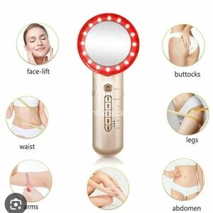 Red and Gold LED Skin Tightening Device
